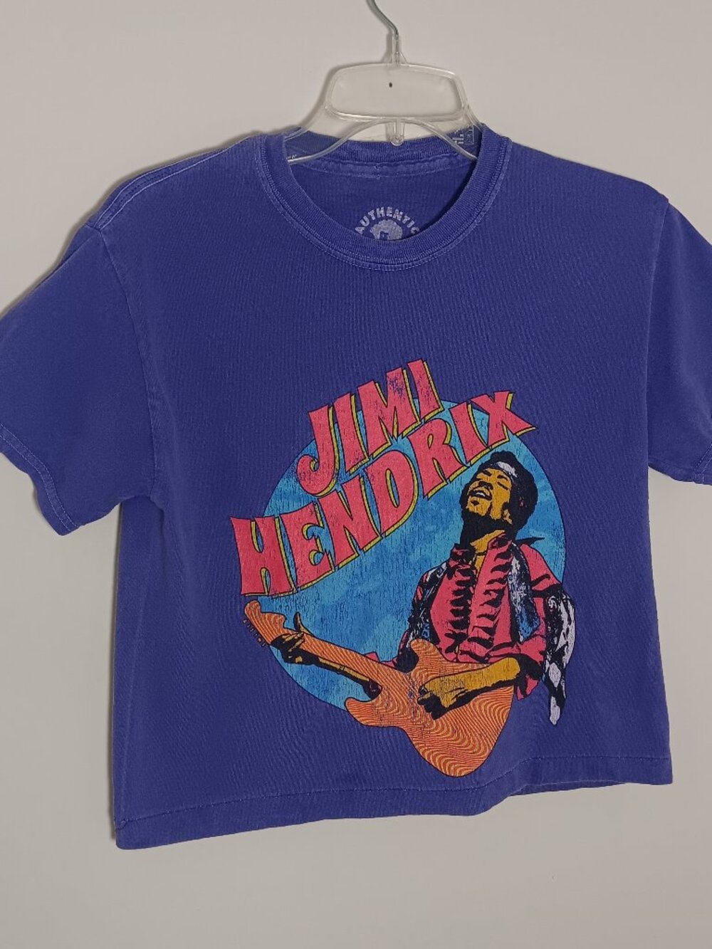 Authentic Hendrix Jimmie Hendrix earth Tshirt mens small purple distress rock